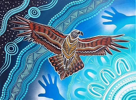 Bunjil The Wedge Tailed Eagle Soaring Into The Night Sky