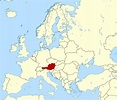 Grande mapa de ubicación de Austria | Austria | Europa | Mapas del Mundo