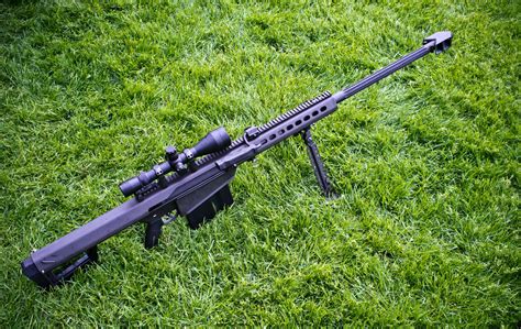 Hd Wallpaper Barrett M82 Self Loading Large Caliber Sniper Rifle Grass