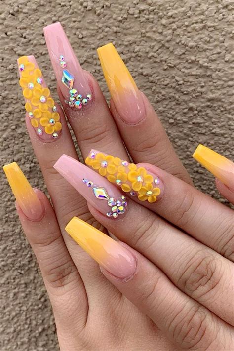 We did not find results for: yellow ombre coffin nails long with rhinestones on two ...