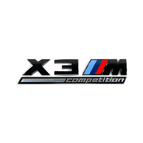Bmw X3 Series Gloss Black Emblem X3m Competition Number Etsy