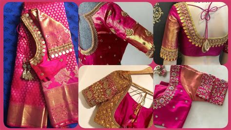 Embroideryaari Work Pink Blouse Designs For Bridal And Festival Wear