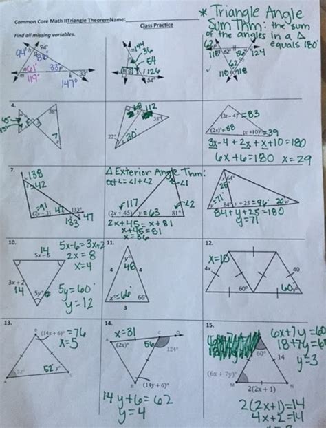 Transcribed image text from this question. Unit 4 Congruent Triangles Homework 5 Answers : Solved Exterior Angle Theorem And Triangle Sum ...