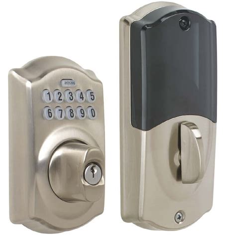 Schlage Link Satin Nickel 1 Cylinder Lighted Keypad In The Electronic