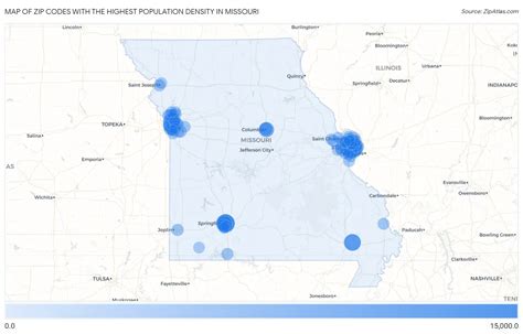 Highest Population Density In Missouri By Zip Code Zip Atlas