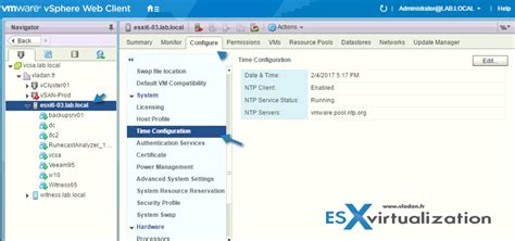 Wear your mask at all times, carrying a sanitiser is recommended. How to configure ESXi 6.5 Network Time Protocol (NTP) via ...