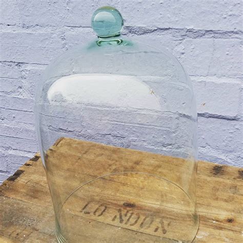 Gorgeous Vintage Glass Bell Jar Dome Cloche Emily Rose Vintage