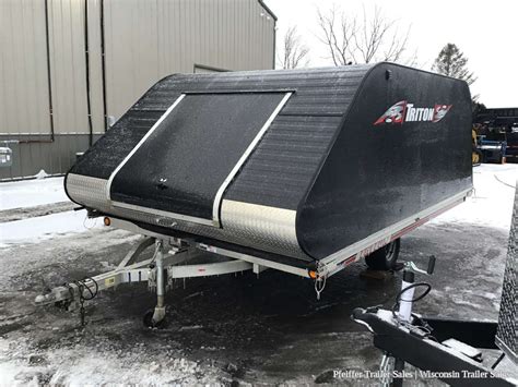 2015 Used 85x125 Triton Elite 2 Place Snowmobile Trailer W Clamshell