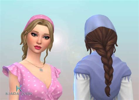 Braid Bandana Hair The Sims 4 Catalog