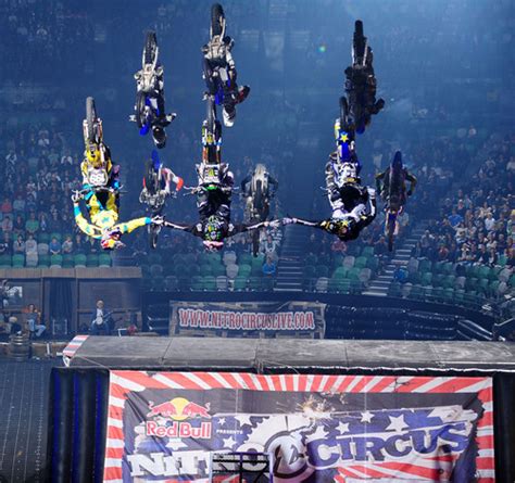 Nitro circus is an action sport collective led by travis pastrana, featuring his friends and him traveling around the world riding dirtbikes, base jumping, and performing stunts. S2BN Entertainment, Global Action Sports and Godfrey ...