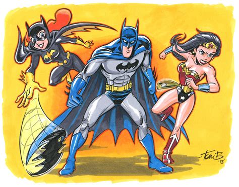 Batman Batgirl And Wonder Woman Color By Tombancroft On
