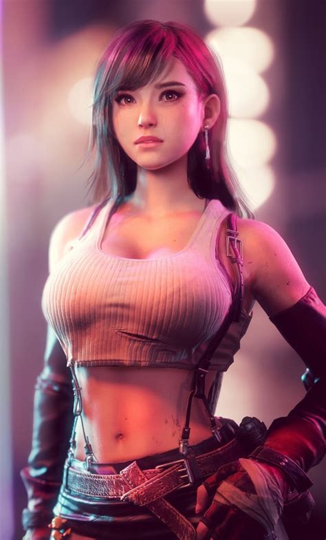 1280x2120 tifa lockhart in final fantasy vii iphone 6 hd 4k wallpapers images backgrounds