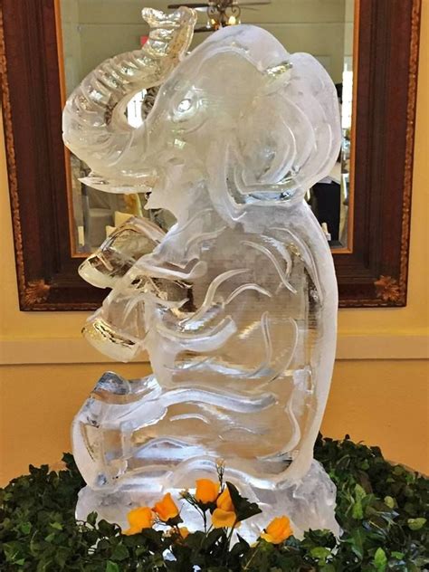Elephant Ice Sculpture Icesculptures Icepro