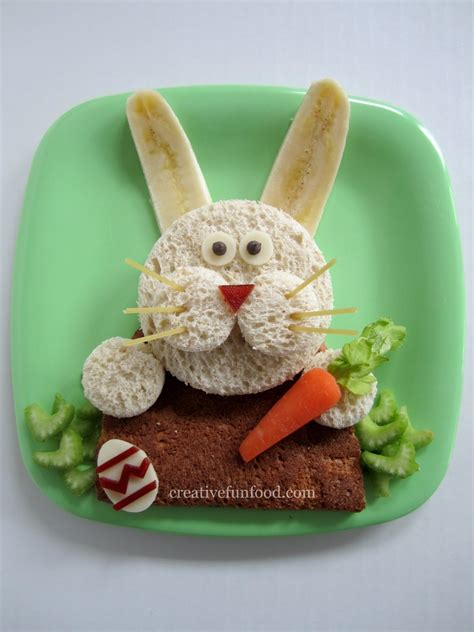 Creative Food Easter Bunny Lunch And Over 20 Creative Easter Food And