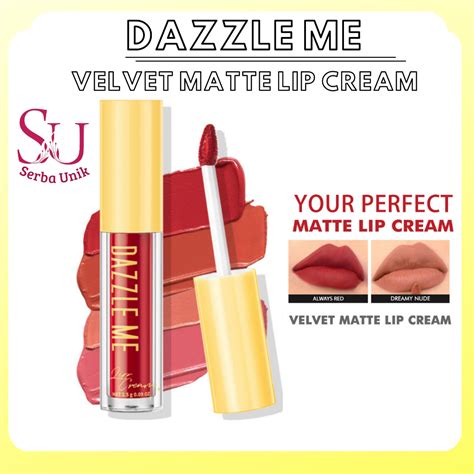 Jual Dazzle Me Velvet Matte Lip Cream Lip Matte Lip Tint Vitamin