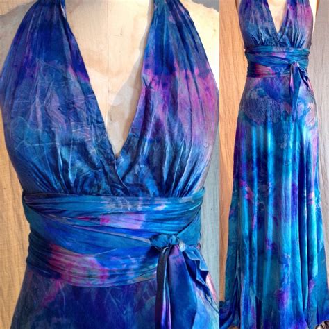 Customer Order Only Ocean Blue Tie Dyed Boho Chic Bridal Etsy Tie