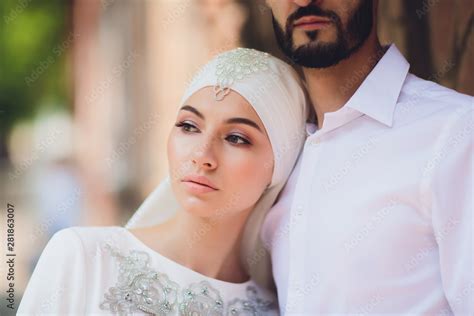 national wedding bride and groom wedding muslim couple during the marriage ceremony muslim