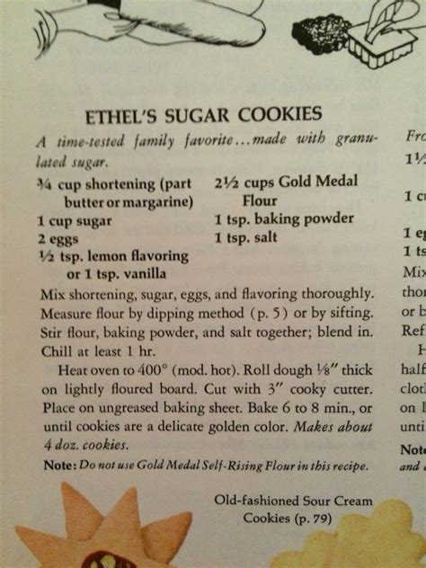 Maybe you would like to learn more about one of these? Ethel's Sugar Cookie Recipe - Old Betty Crocker | Betty ...