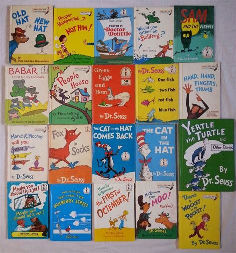 Seuss—is one of the most beloved children's book authors of all time. Vintage Dr Suess Beginner Books, Book Club Edition Lot of ...