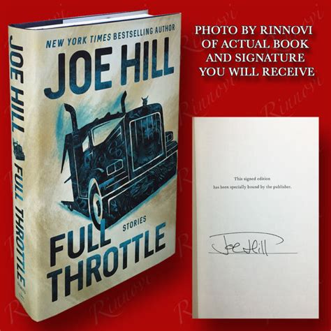 Full Throttle Joe Hill Signed 1st Hcdj Stephen King Horror First Ed