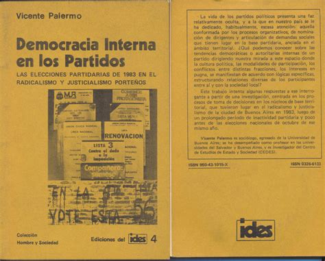 Ediciones Del Ides N Democracia Interna En Los Partidos