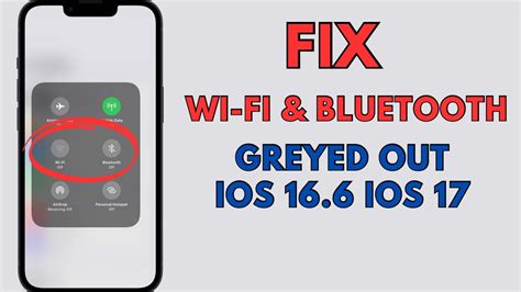 How To Fix Iphone Wi Fi And Bluetooth Greyed Out After Ios Update Youtube