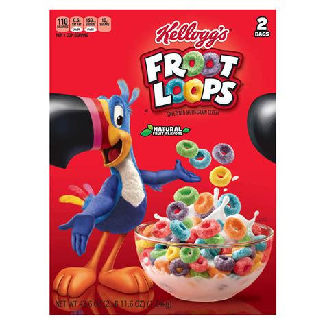 Kelloggs Froot Loops 2 Pk218 Oz Bjs Wholesale Club