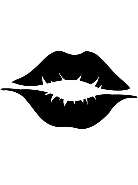 Free Printable Lips Stencils And Templates