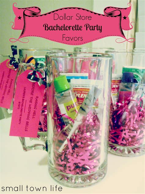 Small Town Life {dollar Store} Bachelorette Party Favors