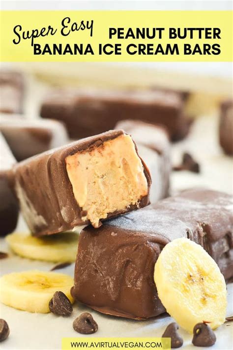 Super Easy Banana Peanut Butter Ice Cream Bars That Are Ridiculously