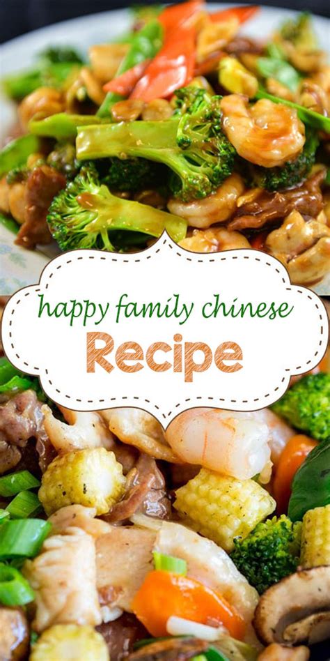 Pick up the food yourself and carry it out. Happy Family - A Healthy Chinese Food | Welcome My Cook Zone