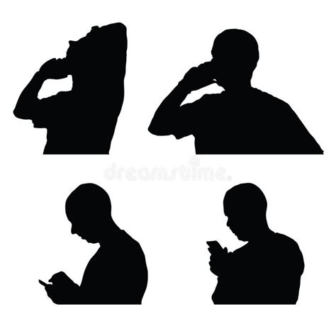 Phone Silhouette Stock Vector Illustration Of Silhouette 115335726