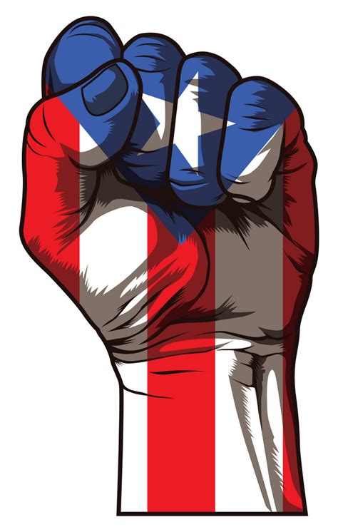 Puerto Rico Fist Proud Boricua Flag Mini Art Print By Anziehend