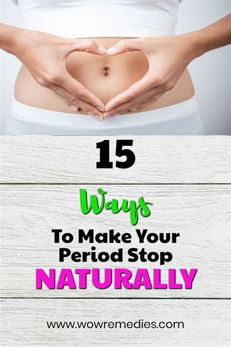 How To Stop Your Period Naturally And Fast Period With Clots Period Bleeding Heavy Period