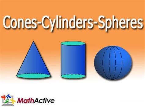 Cones Cylinders Spheres English Voice Math Interactive Pbs