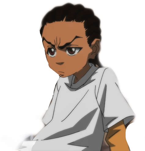 Download Hd The Boondocks Tv Show Image With Logo And Character