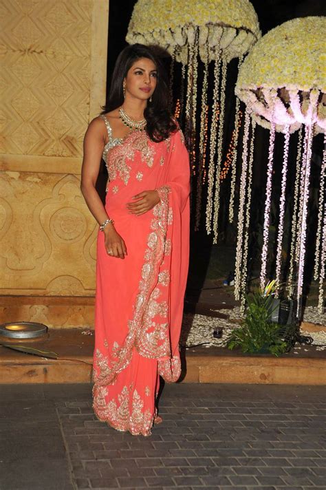 Priyanka Chopra Latest Hot Stills In Pink Saree Tollywood Stars