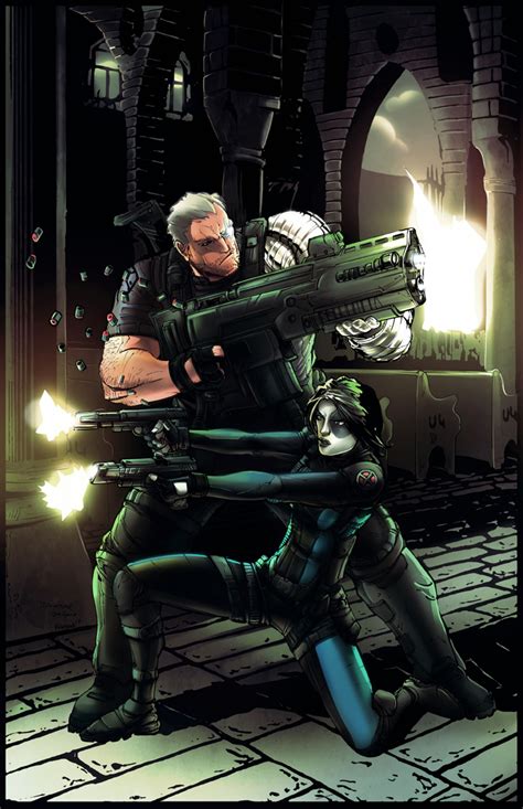 Cable And Domino Colors By Kcspaghetti On Deviantart Marvel Comics