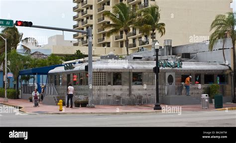 The 1940s Restored Stainless Steel 11th Street Diner At South Beach