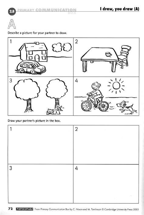 This Worksheet Which Asks Students To Pair Up And Describe The