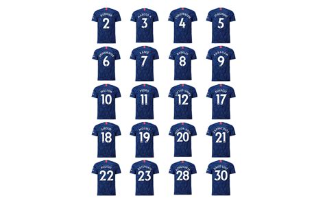 Chelsea Confirm 2019 20 Shirt Numbers We Aint Got No History