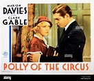 POLLY OF THE CIRCUS, Lobbycard, von links: Marion Davies, Clark Gable ...