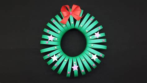 Easy Paper Wreath Making Tutorial Diy Christmas Wreath Youtube