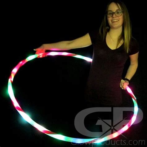 Glowing Hula Hoop With Internal Led Lights Glow Fun Hula Party