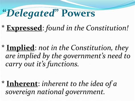 Ppt Expressed Concurrent And Reserved Powers Powerpoint
