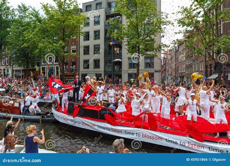 amsterdam canal parade 2014 editorial photo image of civil lifestyles 45951866