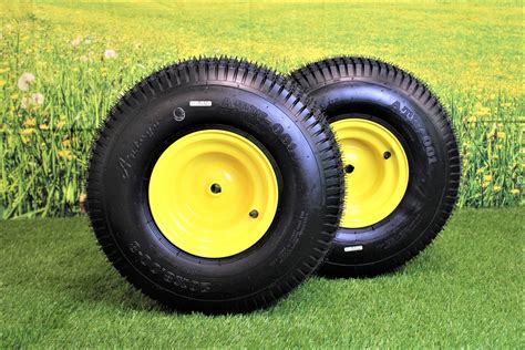 Antego Tire And Wheel Set Of 2 20x800 8 John Deere Yellow Tires