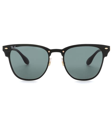 lyst ray ban rb3576 blaze clubmaster sunglasses in black