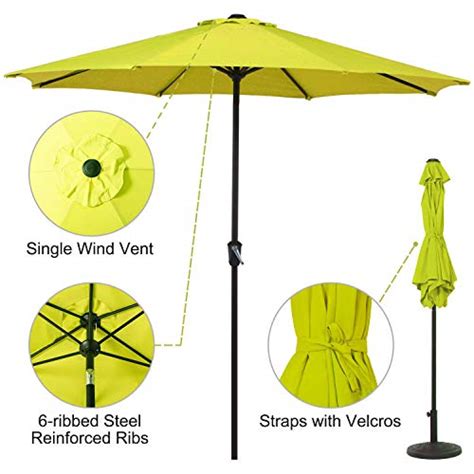 Grand Patio 9 Ft Aluminum Patio Umbrella Uv Protected Outdoor Umbrella