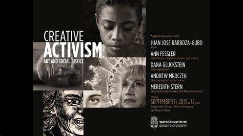 Creative Activism Art And Social Justice Youtube